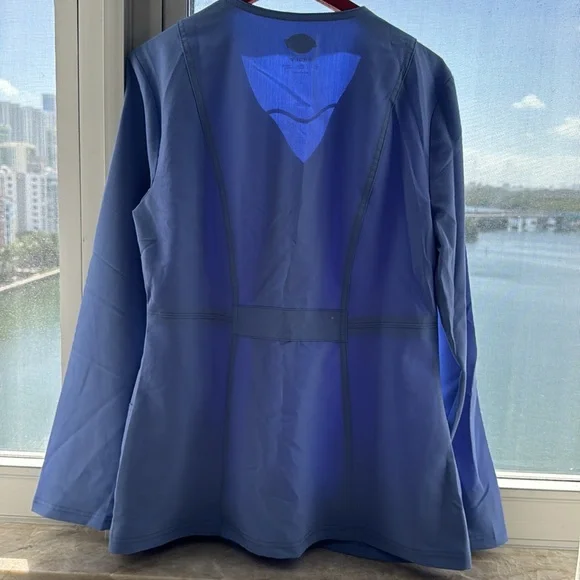 NWOT Dickies scrub jacket ceil blue - Picture 3 of 3